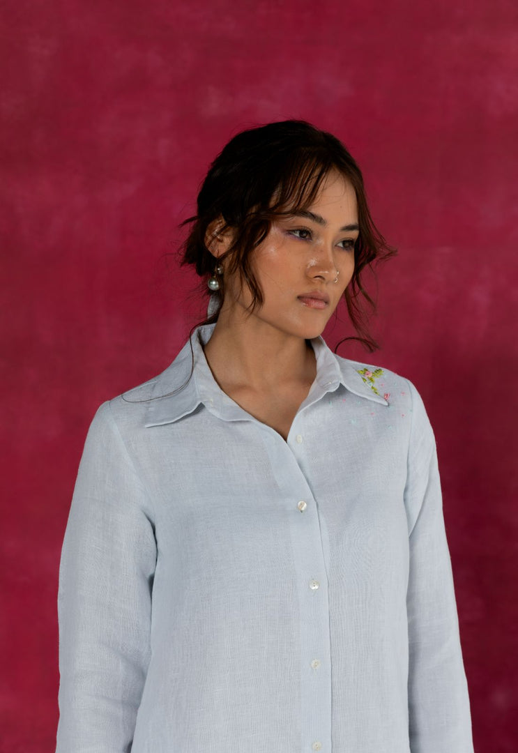 Cloud shirt dress - Pure Linen