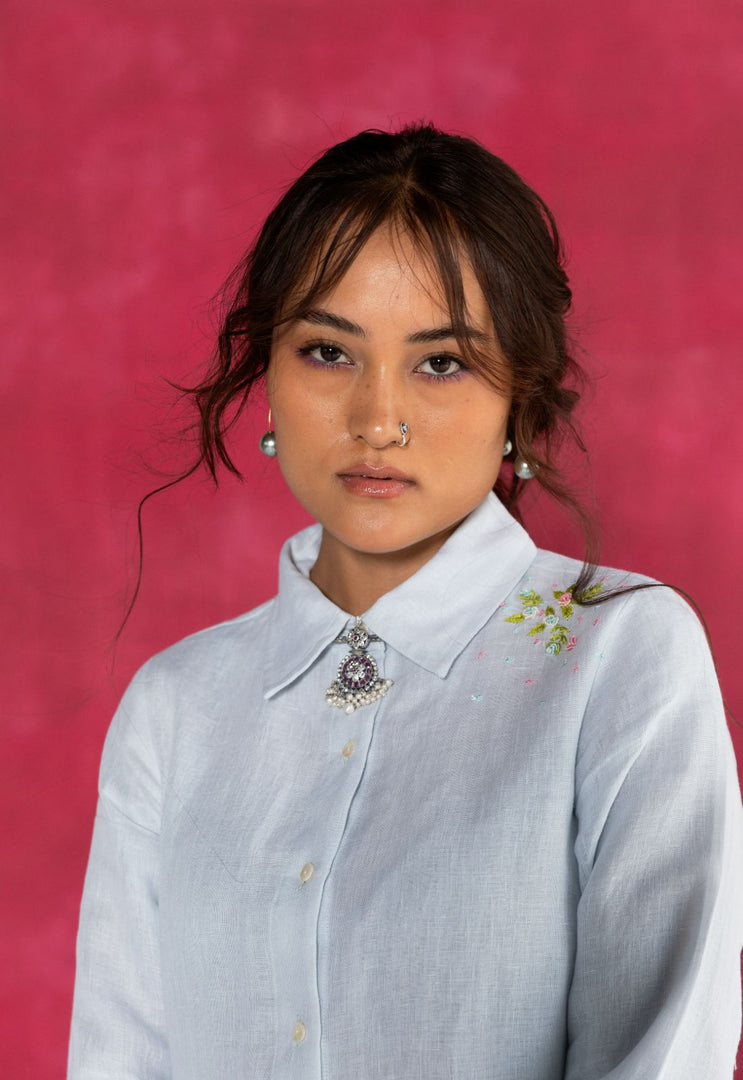 Cloud shirt dress - Pure Linen