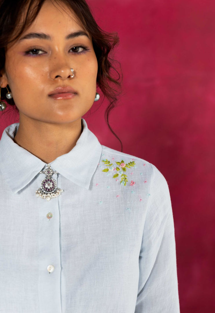 Cloud shirt dress - Pure Linen