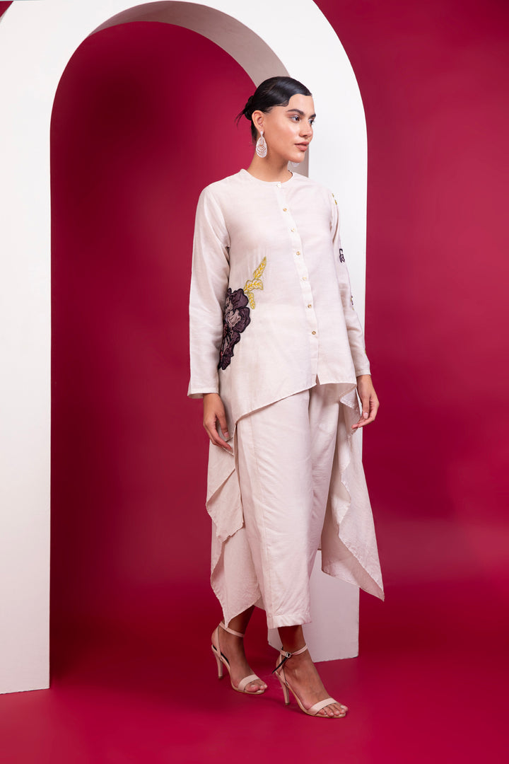 Boho style Hi-low Shirt Trouser Soiree
