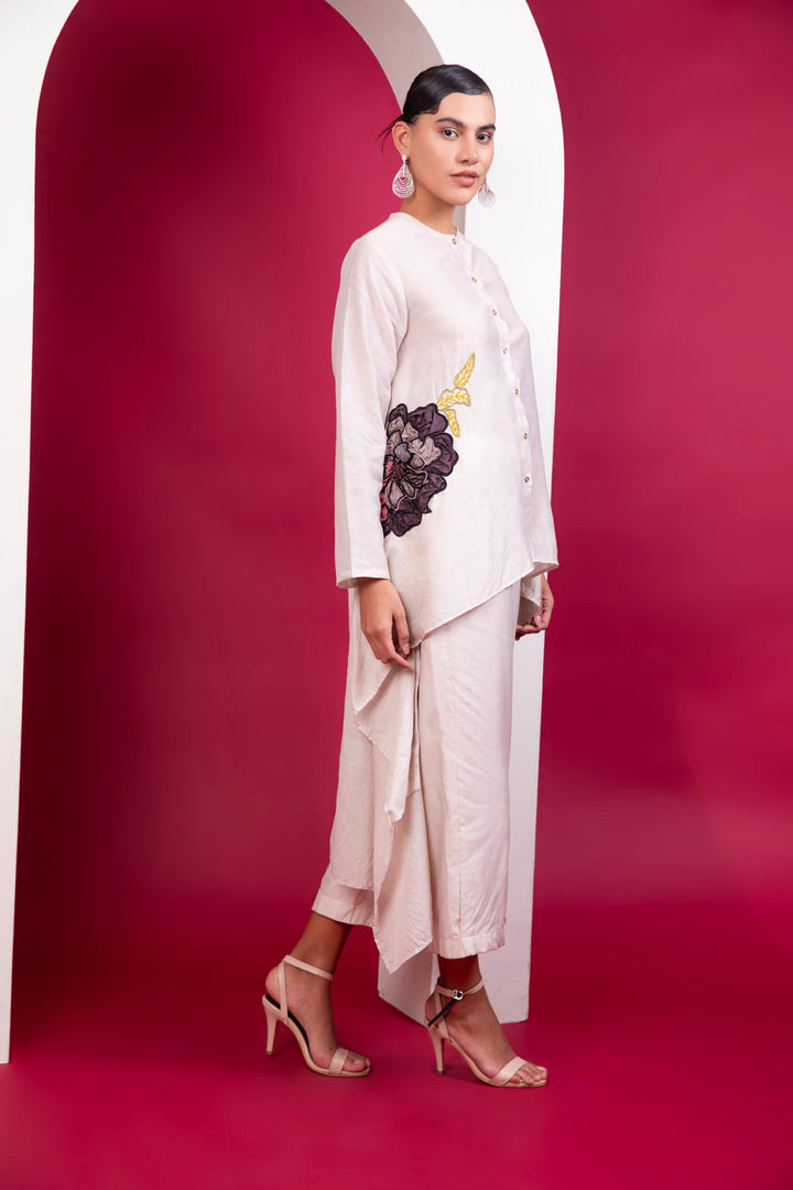 Boho style Hi-low Shirt Trouser Soiree