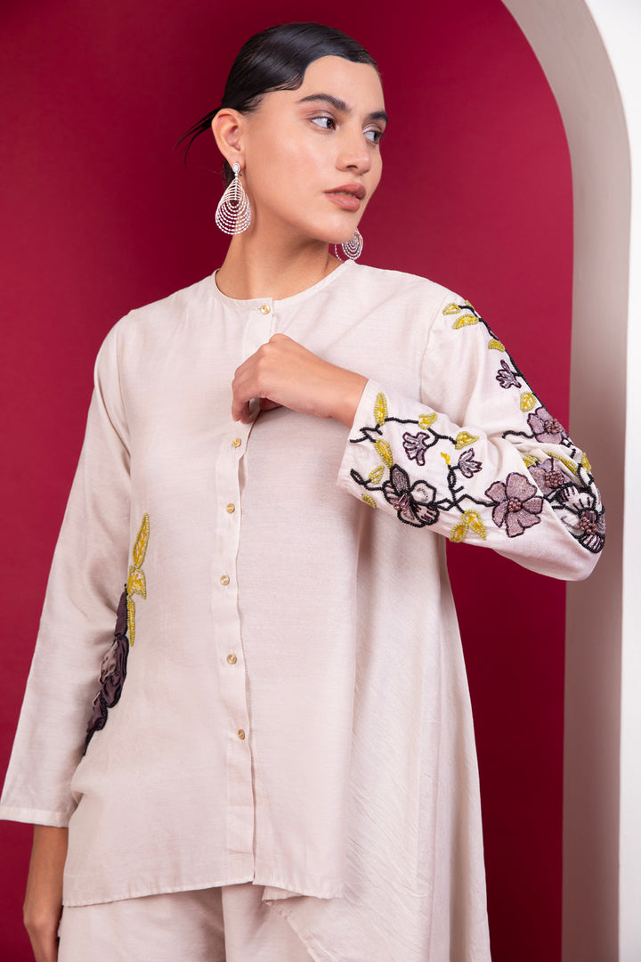 Boho style Hi-low Shirt Trouser Soiree