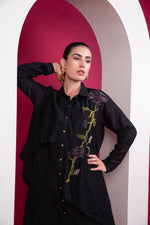 Load image into Gallery viewer, Black layered Co-ord set
