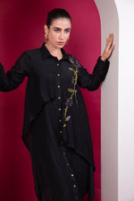 Load image into Gallery viewer, Black layered Co-ord set
