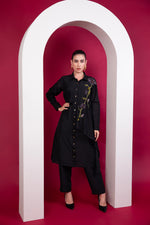 Load image into Gallery viewer, Black layered Co-ord set
