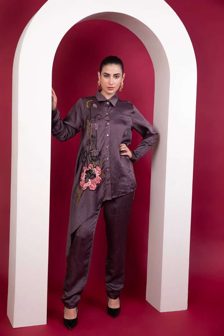 Glided Soiree Cocktail shirt Co-Ord set