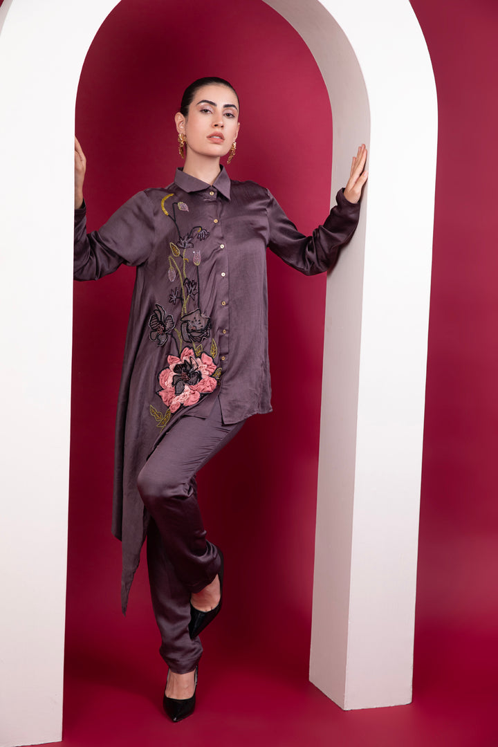 Glided Soiree Cocktail shirt Co-Ord set