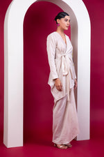 Load image into Gallery viewer, Boho Style Wrap Top, Draped Skirt
