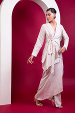 Load image into Gallery viewer, Boho Style Wrap Top, Draped Skirt
