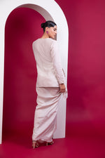 Load image into Gallery viewer, Boho Style Wrap Top, Draped Skirt
