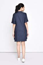 Load image into Gallery viewer, DENIM SHIRT DRESS - DRAGONFLY
