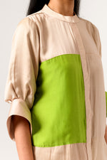Load image into Gallery viewer, Ecr-Green Blocked Co-ord Set

