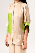 Load image into Gallery viewer, Ecr-Green Blocked Co-ord Set
