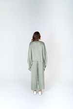 Load image into Gallery viewer, Green-Purple Braided Kaftan Co-ord Set

