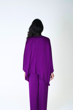 Load image into Gallery viewer, Purple-Green Braided Kaftan Co-ord Set
