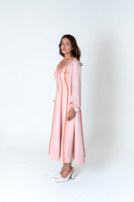 Load image into Gallery viewer, Pink Maxi Dress- Orange Braids
