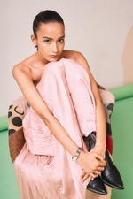 Load image into Gallery viewer, Pink-Green Drape Gown
