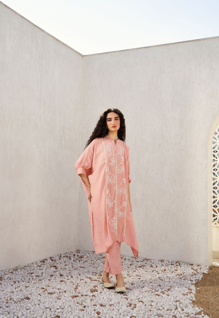 Peach Pearl Tunic Set