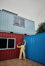 Load image into Gallery viewer, CRUNK YELLOW LACE MIX CO-ORD (SHIRT AND PANTS)
