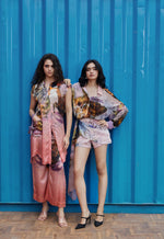 Load image into Gallery viewer, CRUNK CORAL SCENIC PRINTED CO-ORD (LONGLINE SHIRT WITH PANTS)
