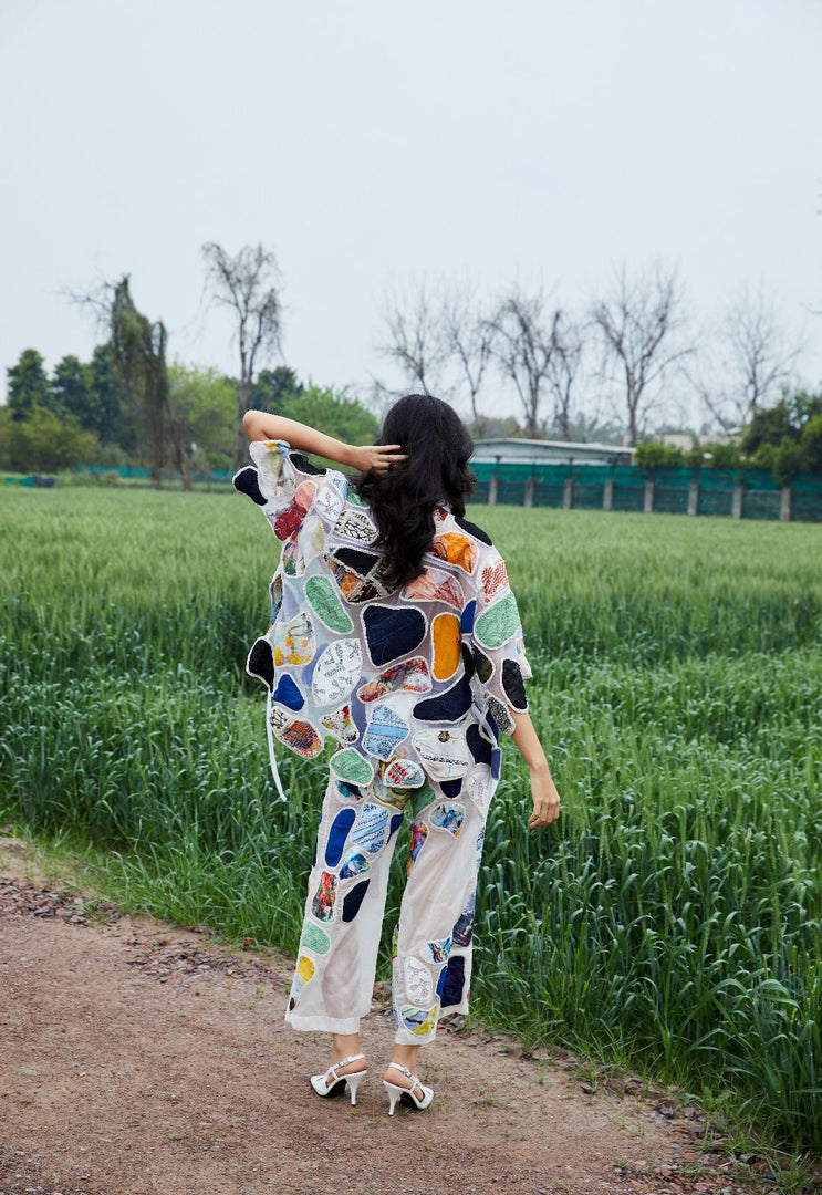 CRUNK MULTICOLOR PATCH EMBROIDERED SHIRT