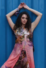 Load image into Gallery viewer, CRUNK CORAL SCENIC PRINTED CO-ORD (LONGLINE SHIRT WITH PANTS)
