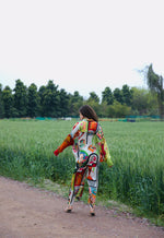 Load image into Gallery viewer, CRUNK VARICOLORED PAINTING PRINTED EMBELLISHED CO-ORD (SHIRT AND PANTS)

