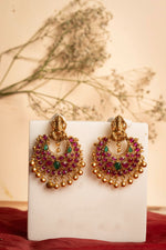 Load image into Gallery viewer, Kshipra Temple Earrings
